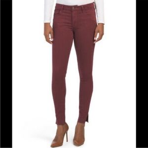 Joes jeans cranberry raw hem skinny jeans 29